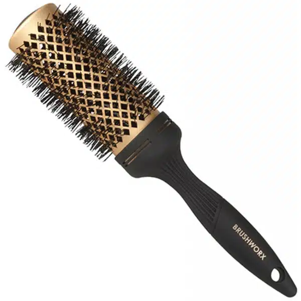 Brushworx Gold Ceramic Hot Tube Hair Brush - Large 60mm